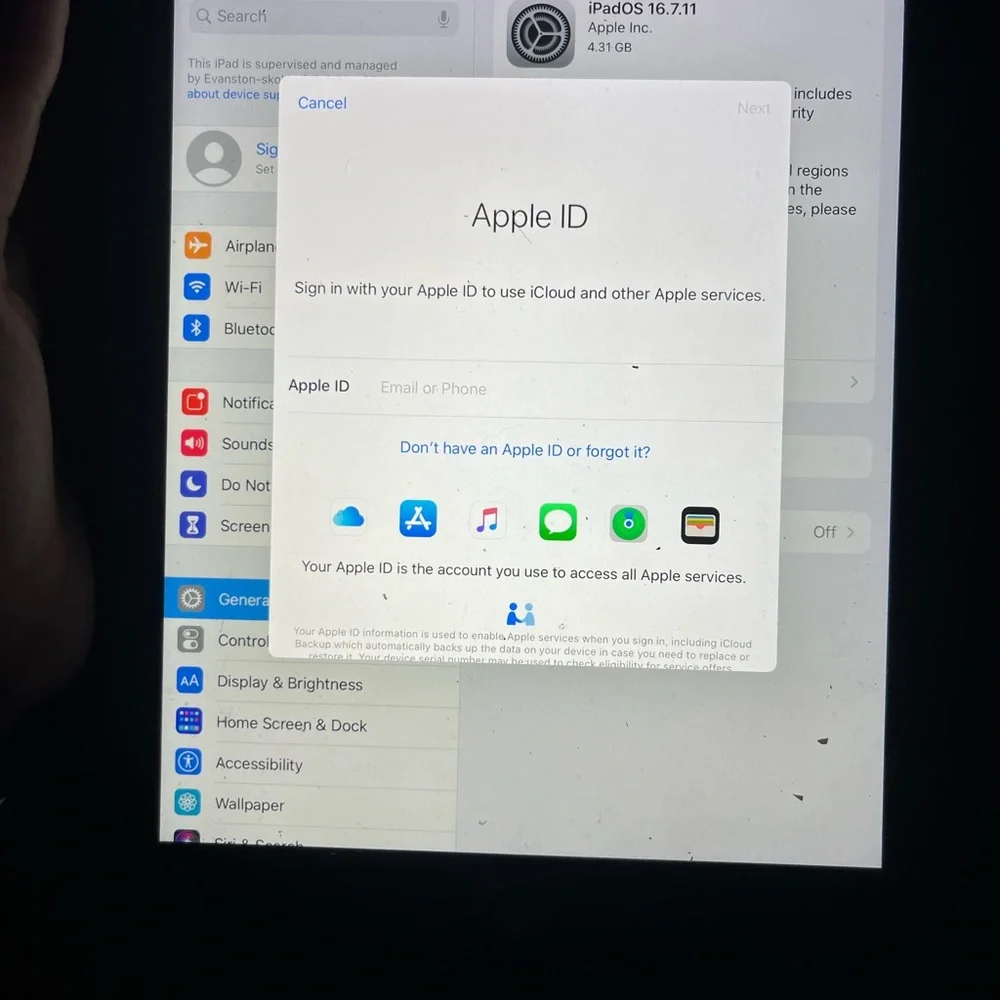 Apple Tablet with Black Bezel
